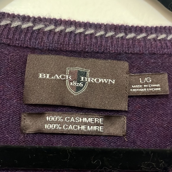 Black Brown 1826 100% Cashmere Sweater - Picture 2 of 5